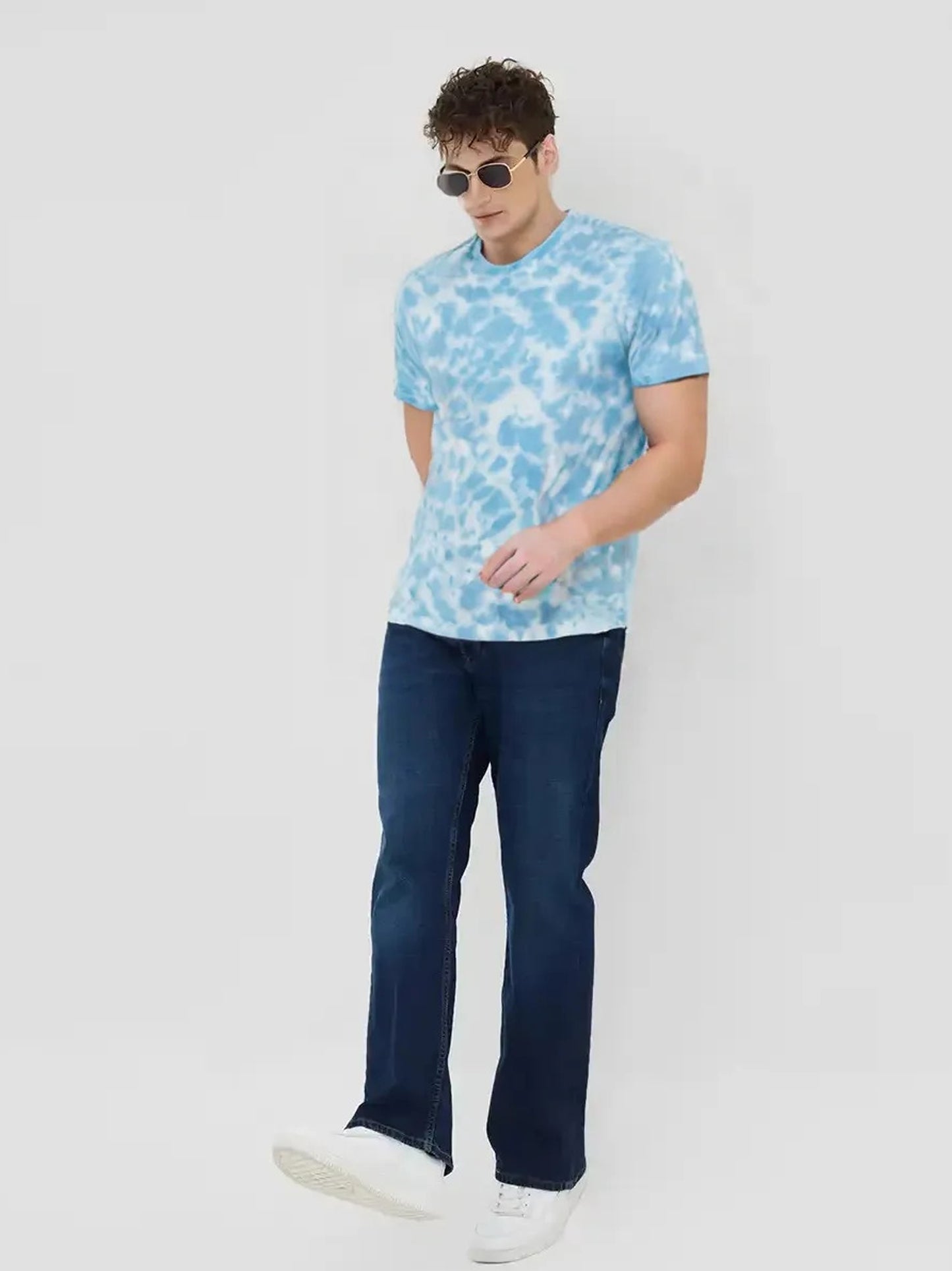Classic Sky Blue Tie-Dye T-Shirt