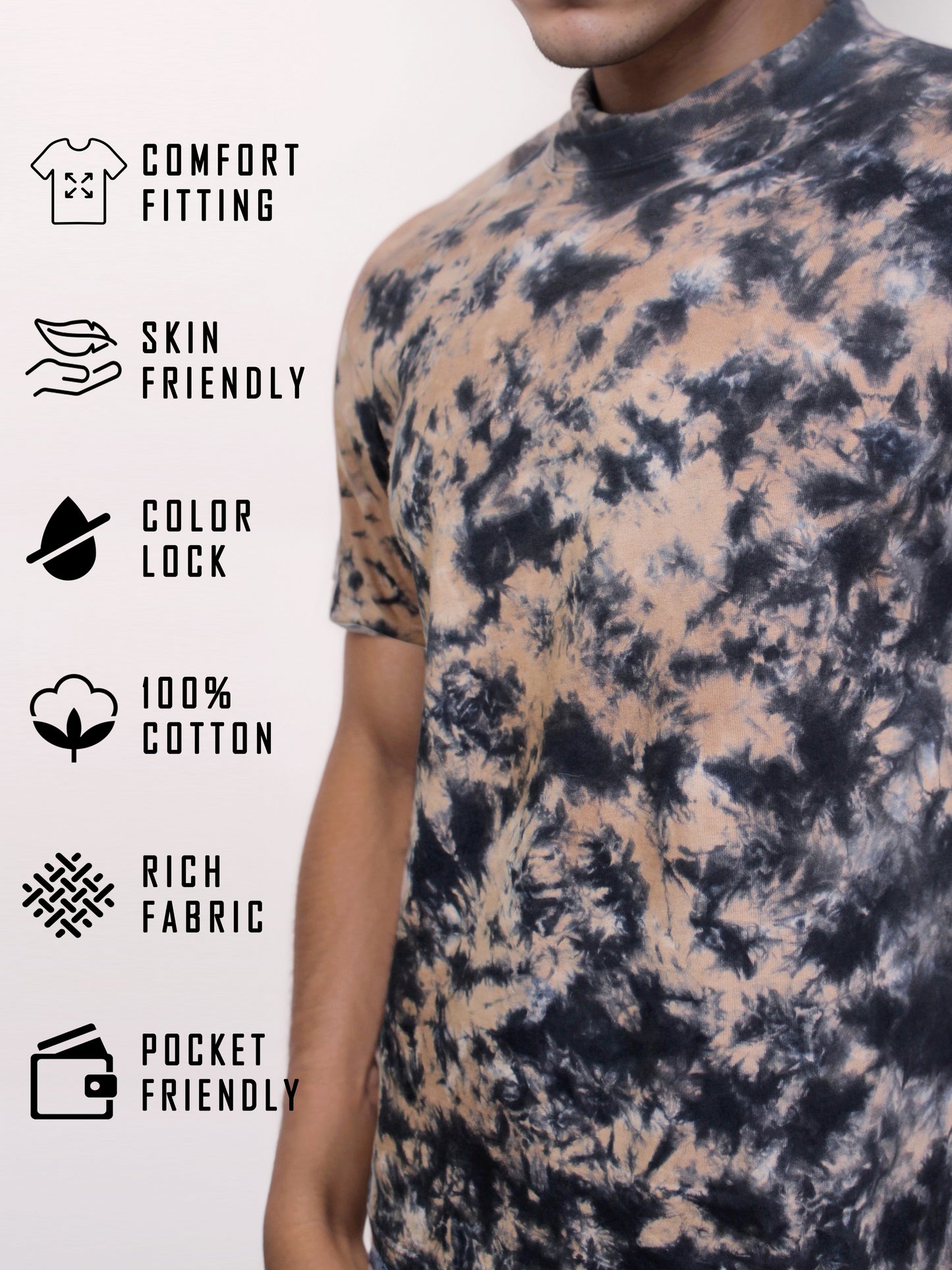 Classic Black Tie-Dye T-Shirt