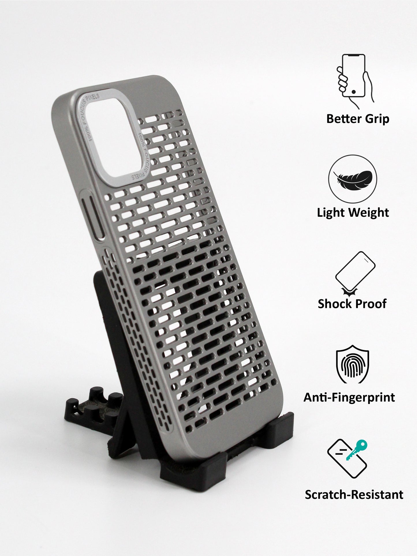 IPhone Premium Soft Polycarbonate Case/Cover | Grey Colour