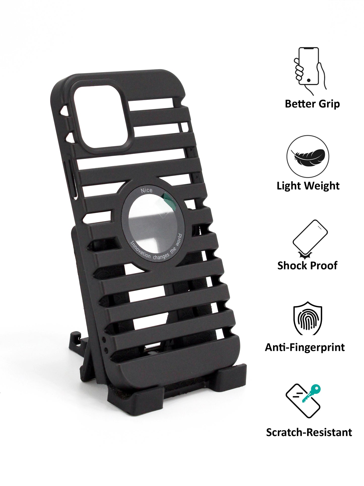 IPhone Premium Soft Polycarbonate Case/Cover | Black Colour
