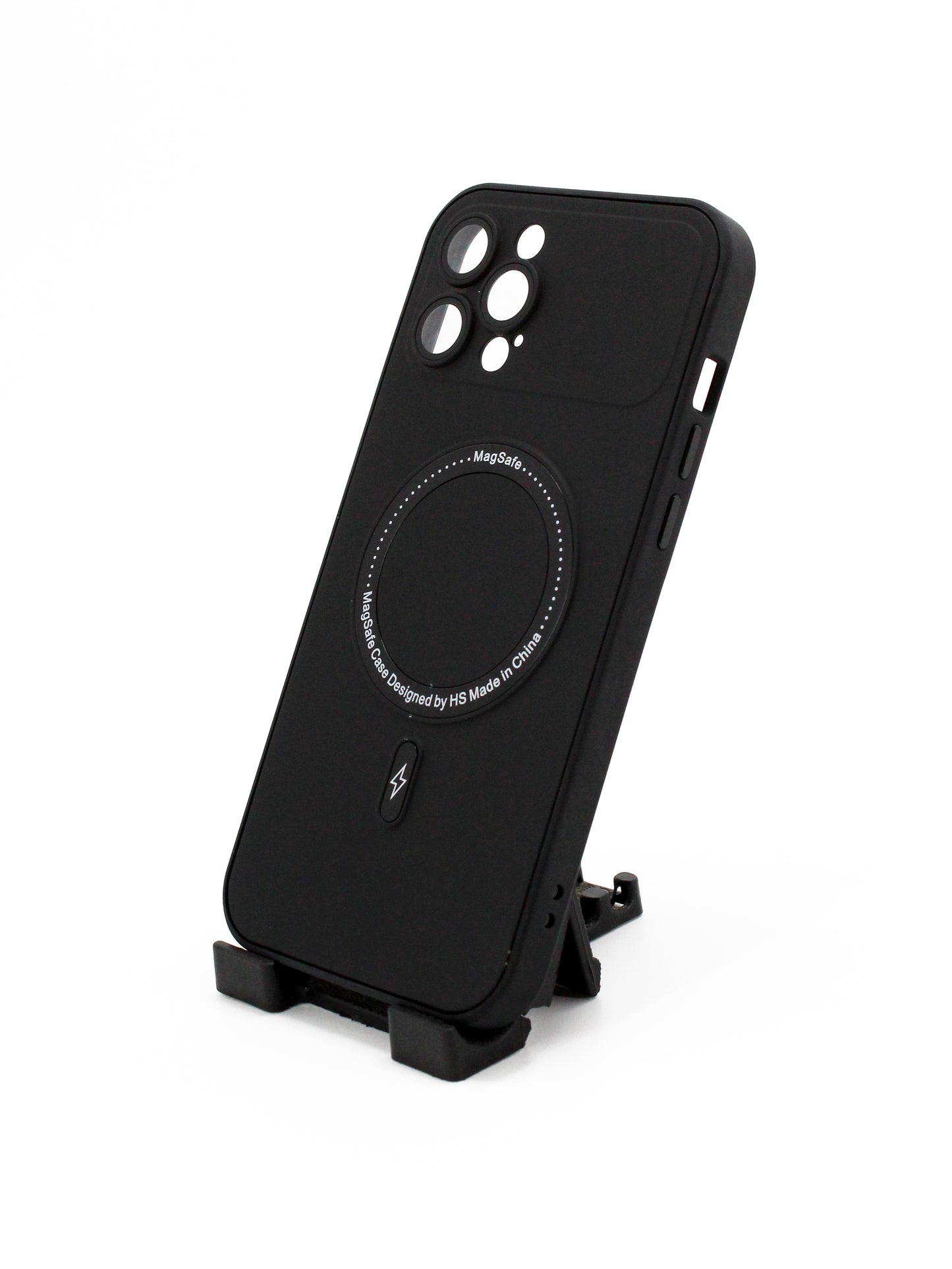 IPhone Premium Soft Polycarbonate Case/Cover | Magsafe Wireless Magnetic Support, Black Color
