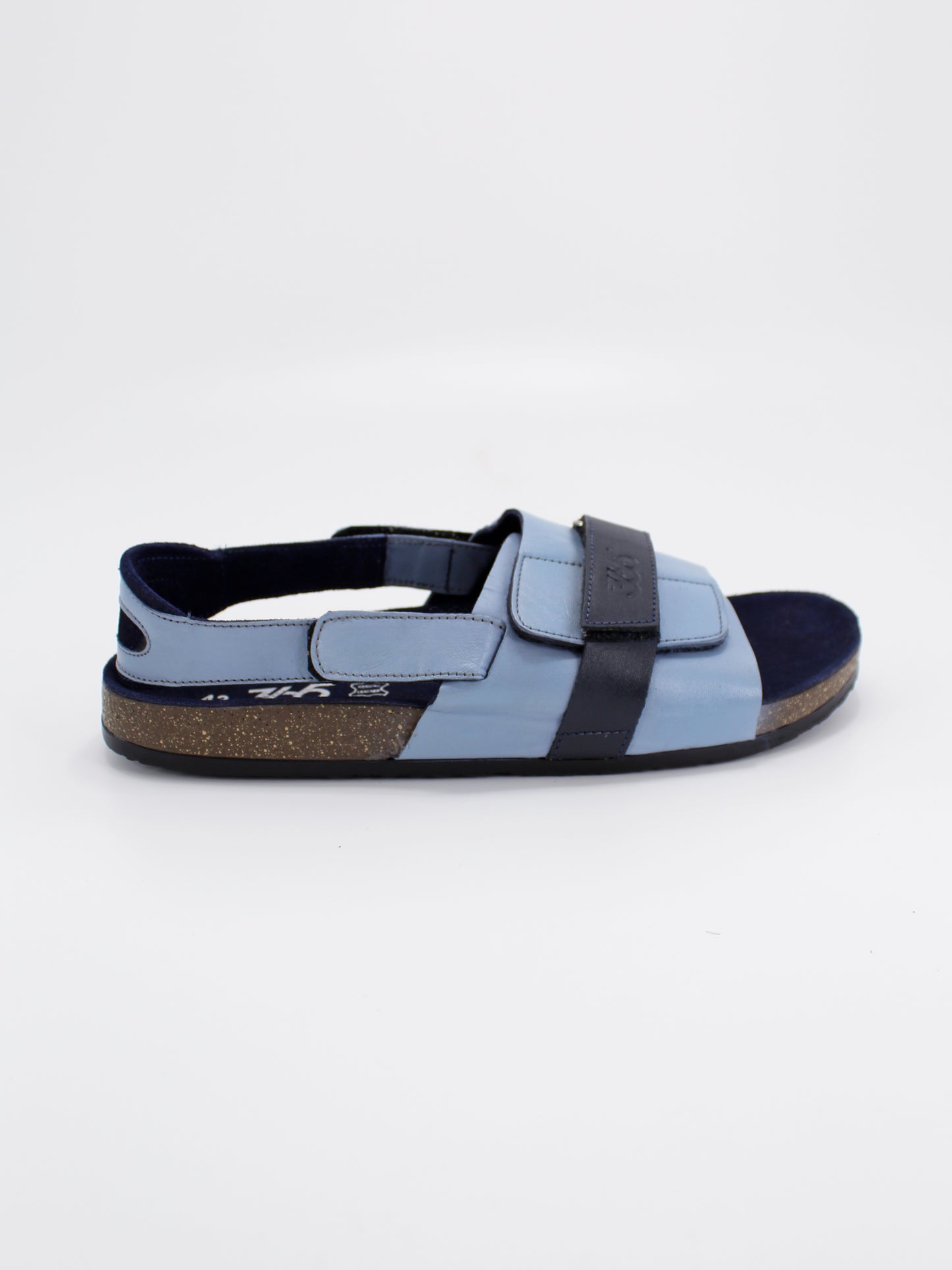 Men's PU Cork Light Weight Sandals | Blue Colour