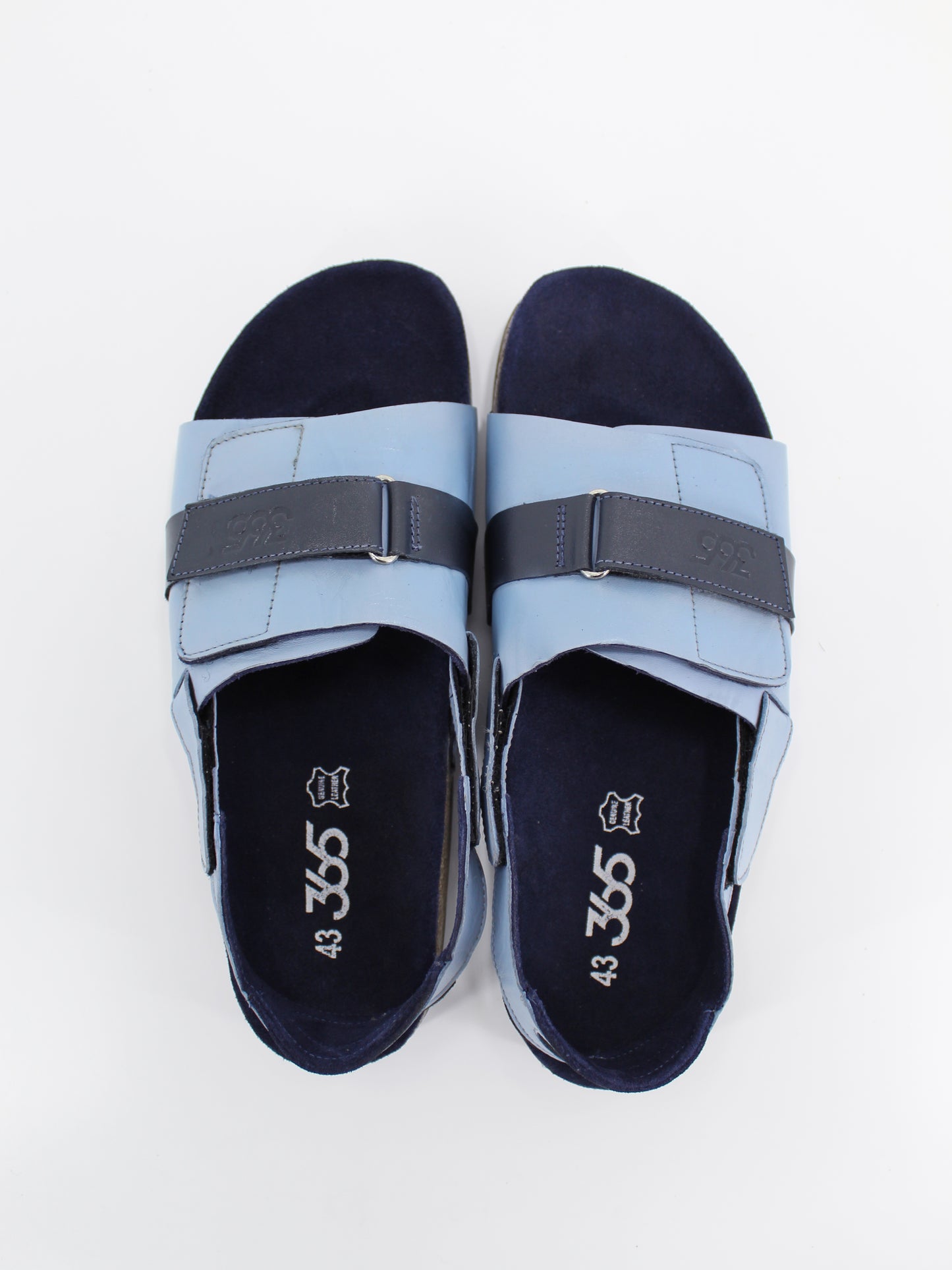 Men's PU Cork Light Weight Sandals | Blue Colour
