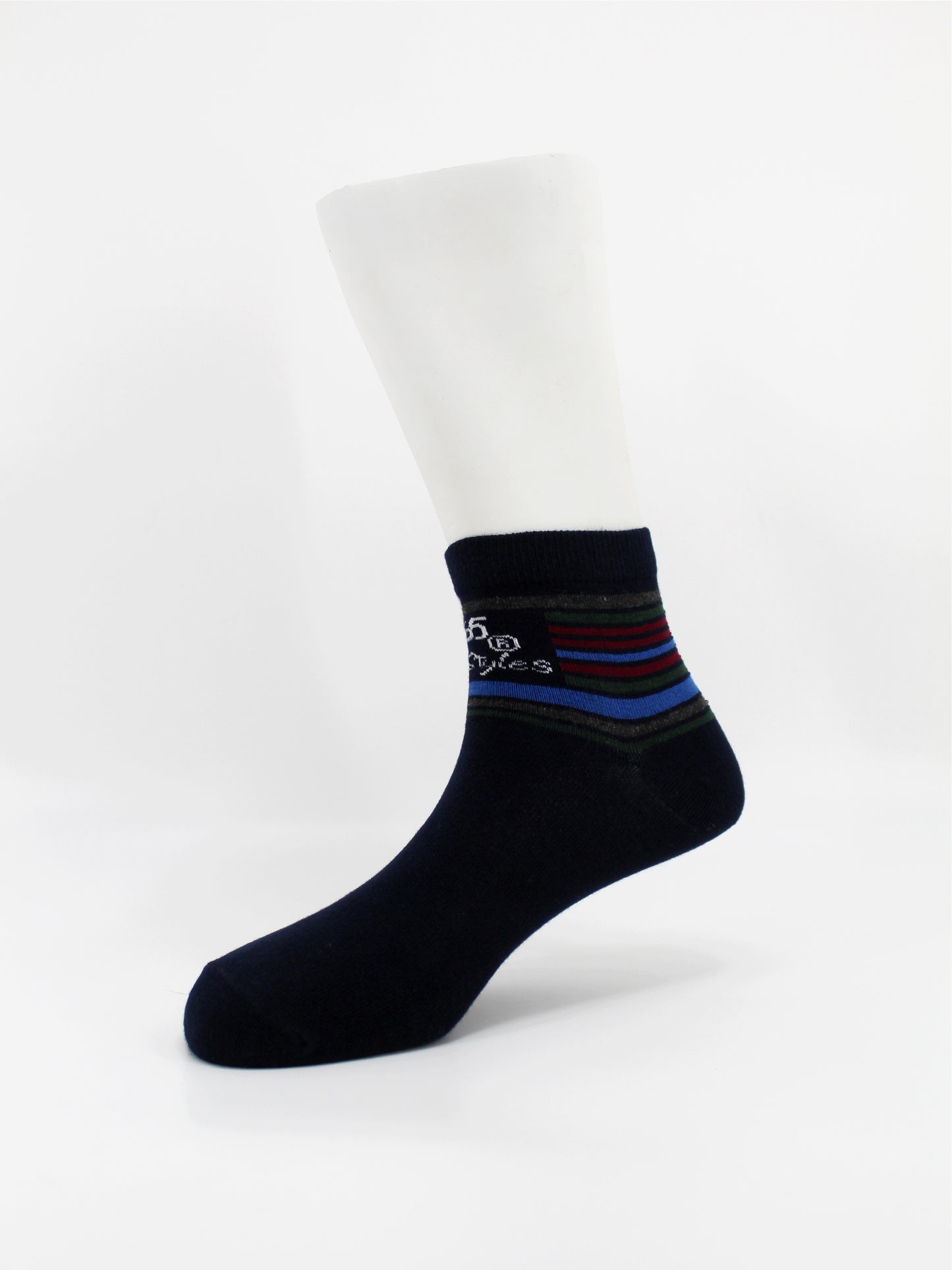 Unisex Cotton Ankle Socks | Navy Color - Pack of 3