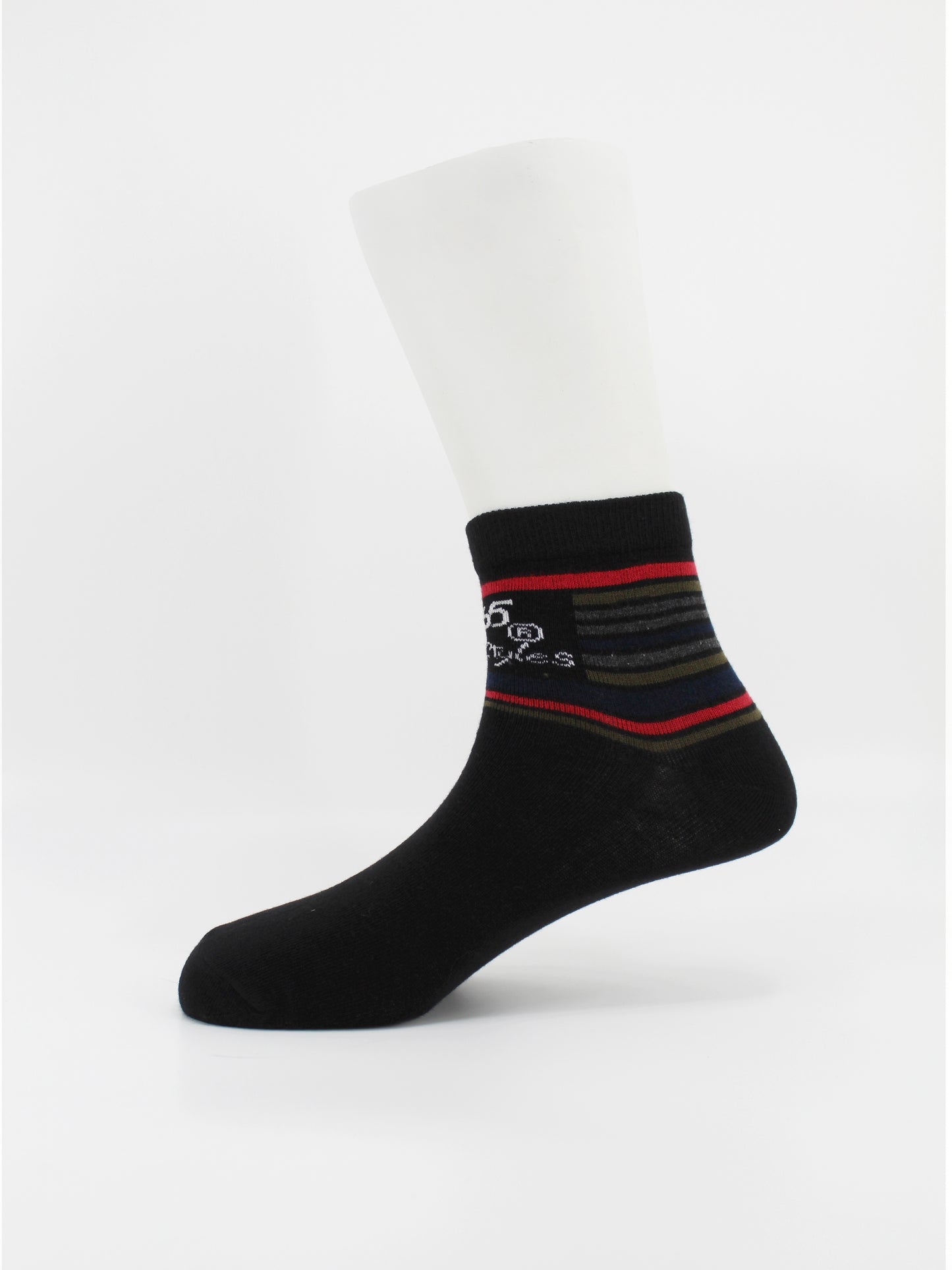 Unisex Cotton Ankle Socks | Black Color - Pack of 3