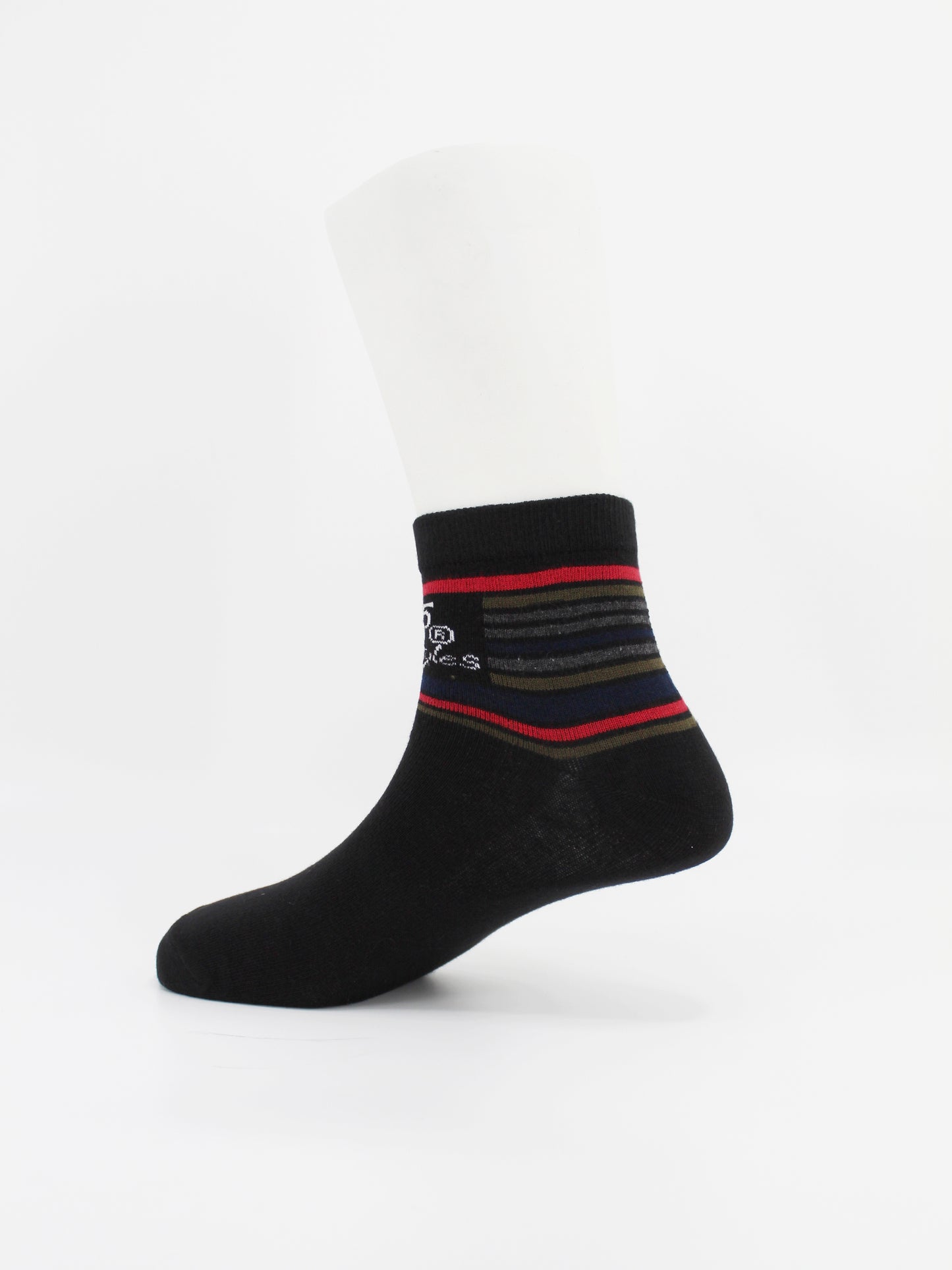 Unisex Cotton Ankle Socks | Black Color - Pack of 3