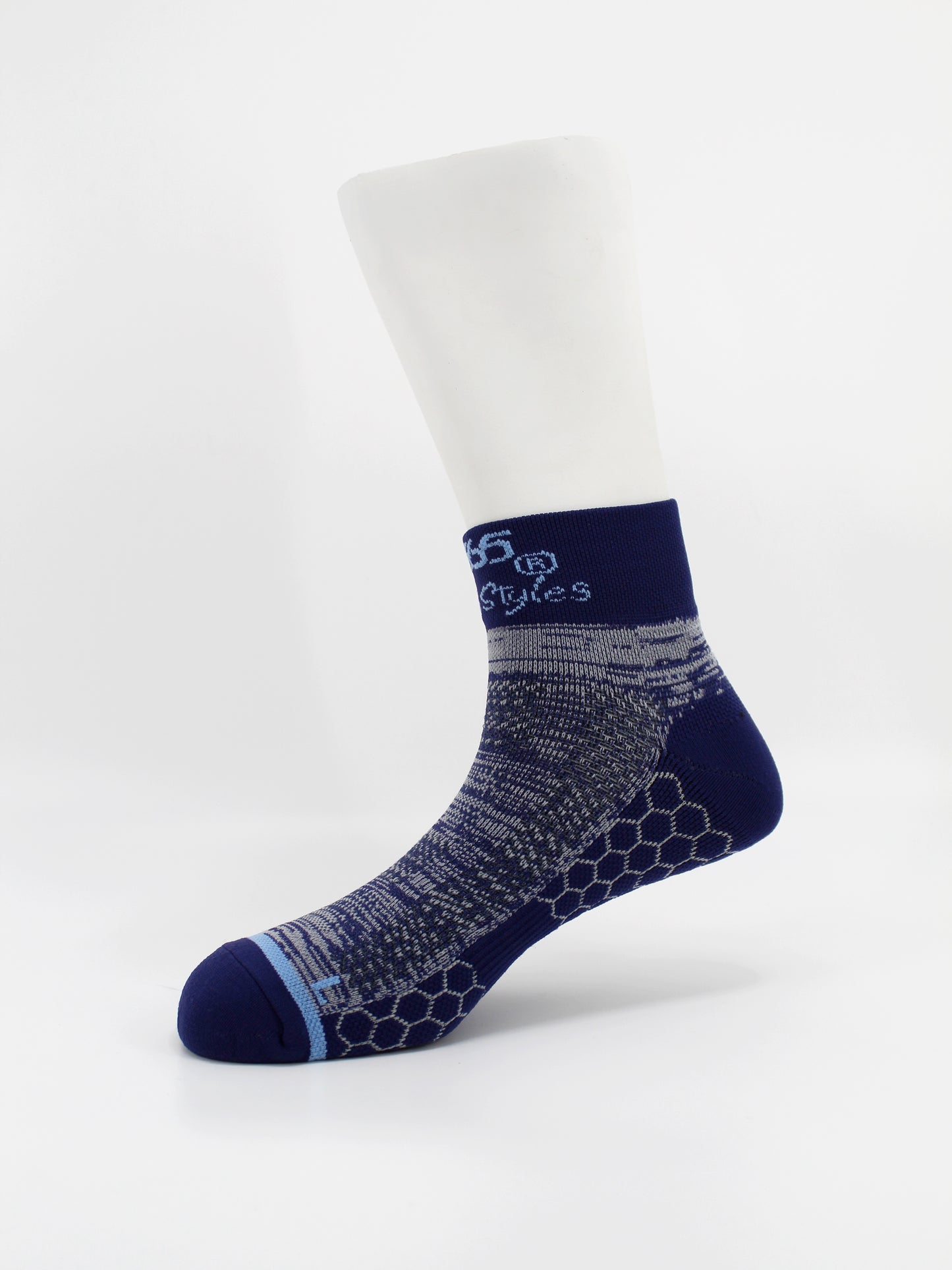 Unisex Cotton Terry Ankle Socks | Blue Color - Pack of 3