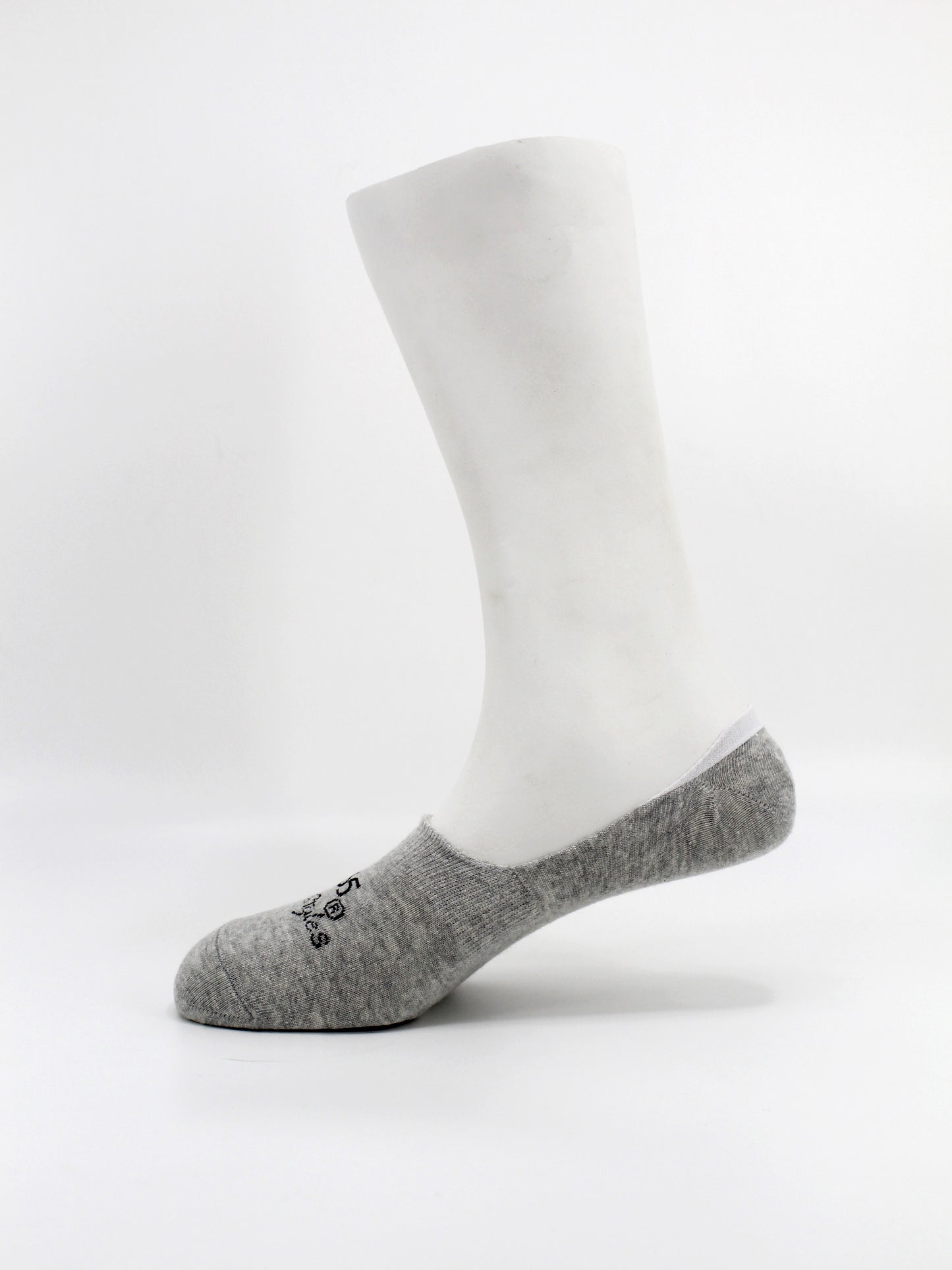 Unisex Cotton No-show Socks | Grey Color - Pack of 3
