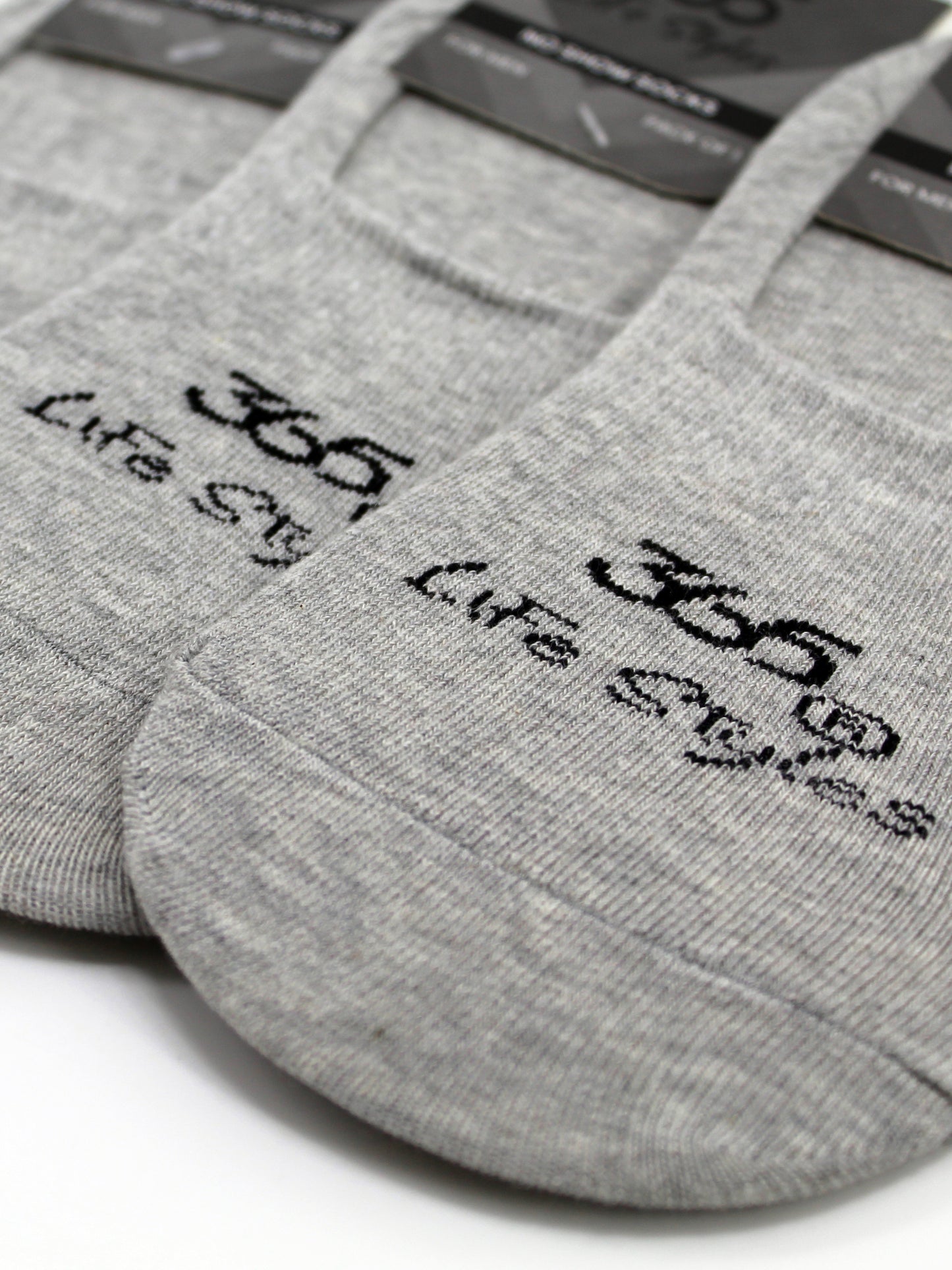 Unisex Cotton No-show Socks | Grey Color - Pack of 3