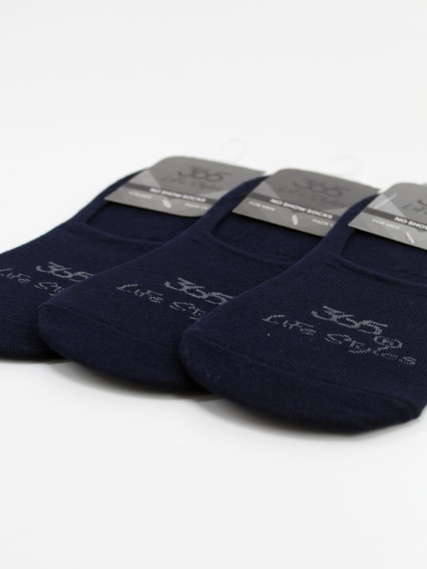 Unisex Cotton No-show Socks | Navy Color - Pack of 3