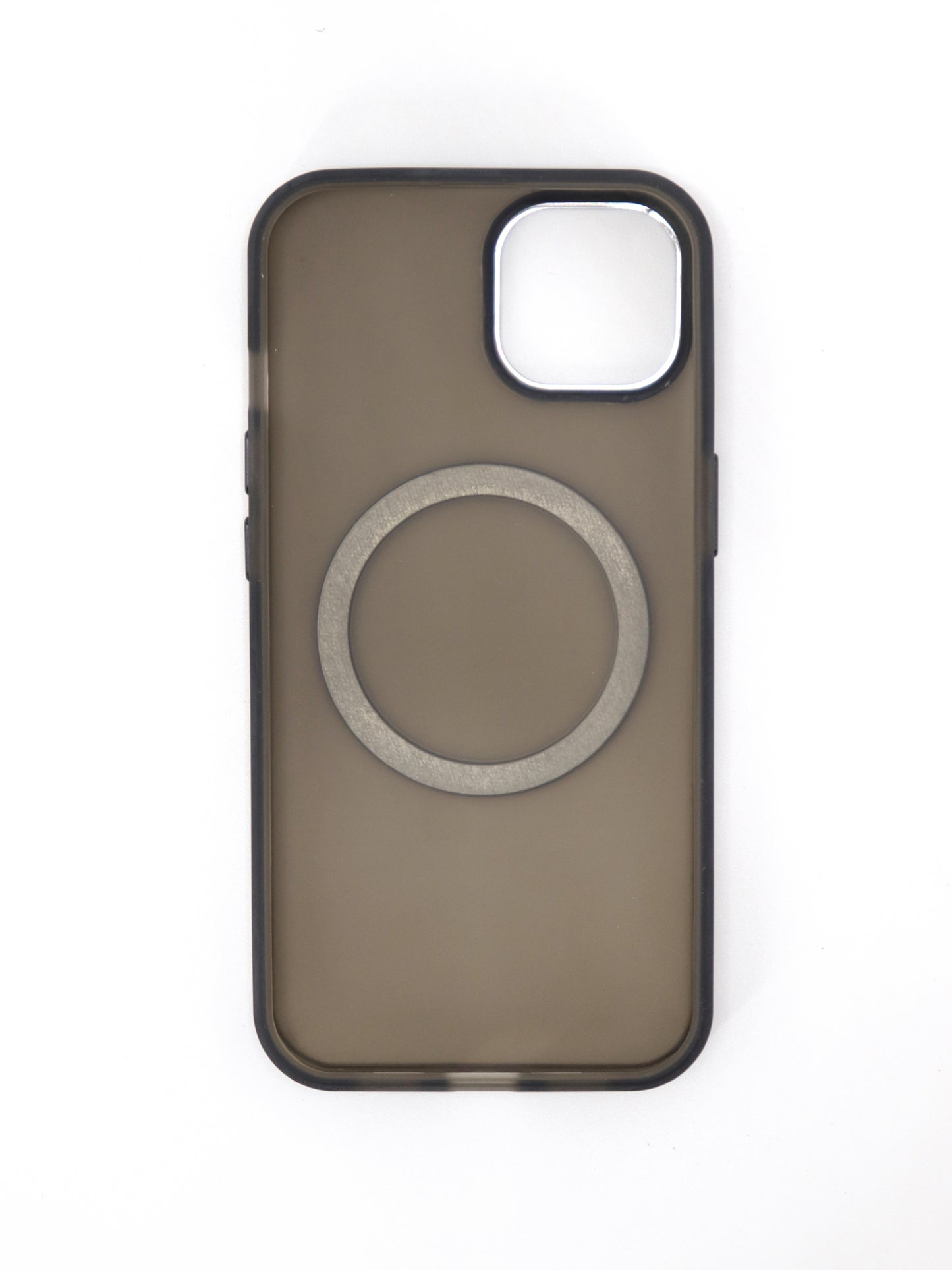 IPhone Premium Soft Polycarbonate Transparent Case/Cover | Magsafe Wireless Magnetic Support, Black Color