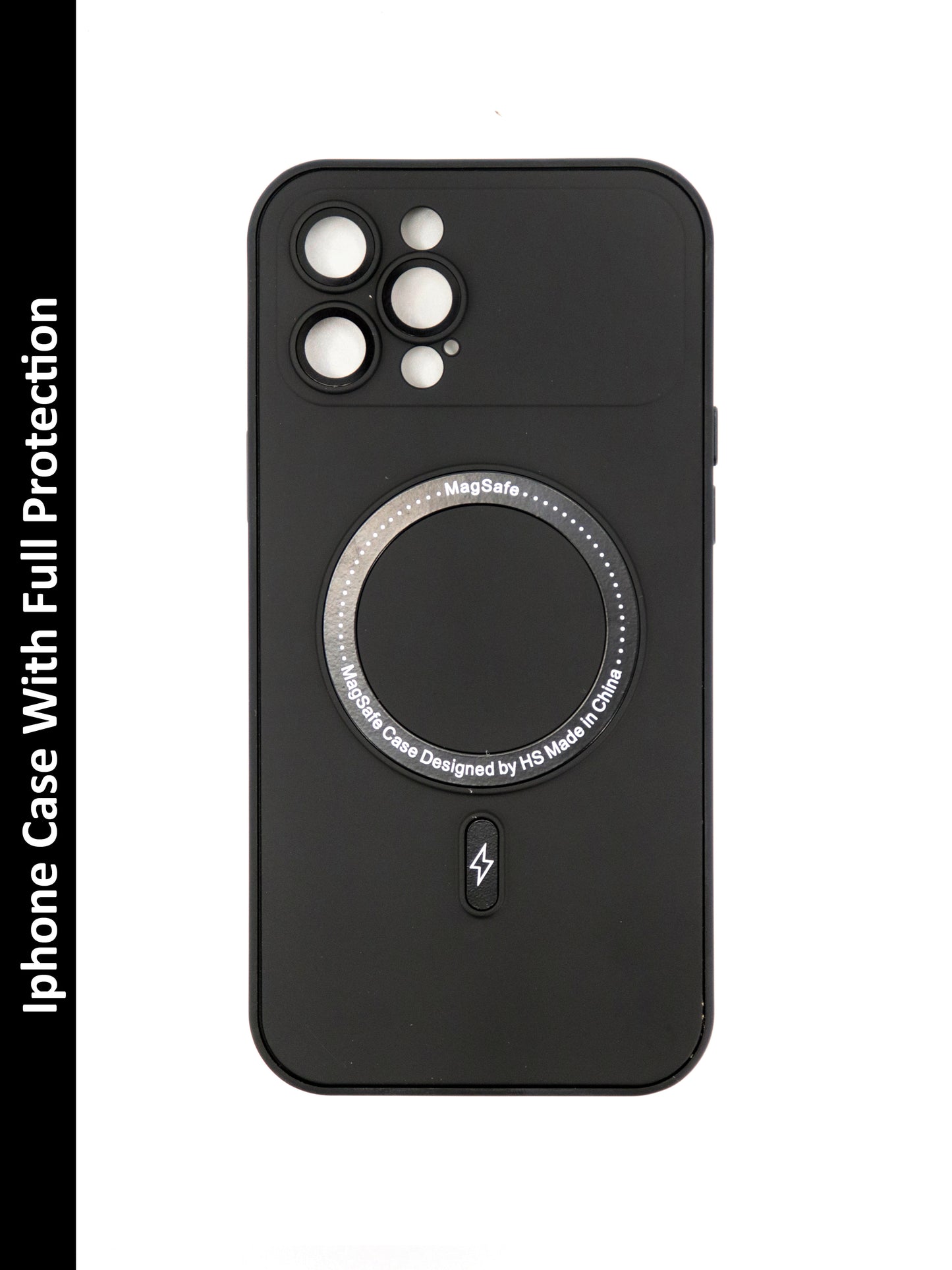 IPhone Premium Soft Polycarbonate Case/Cover | Magsafe Wireless Magnetic Support, Black Color