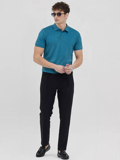 Elegance Solid Faded Blue Polo Tees