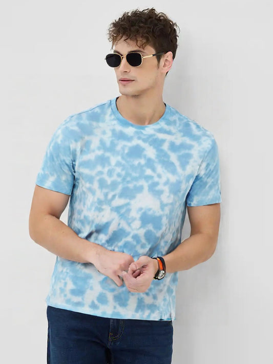 Classic Sky Blue Tie-Dye T-Shirt