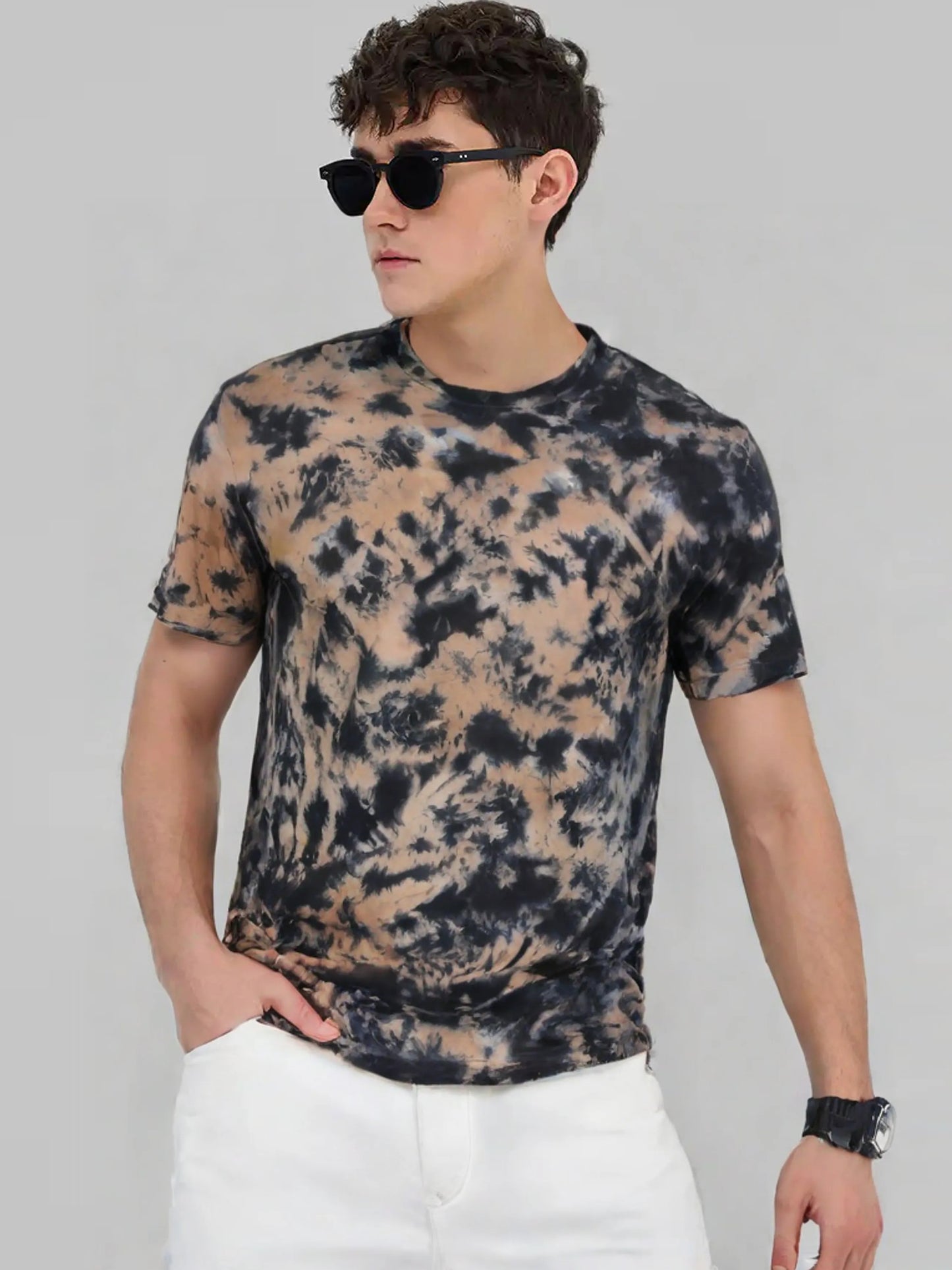 Classic Black Tie-Dye T-Shirt