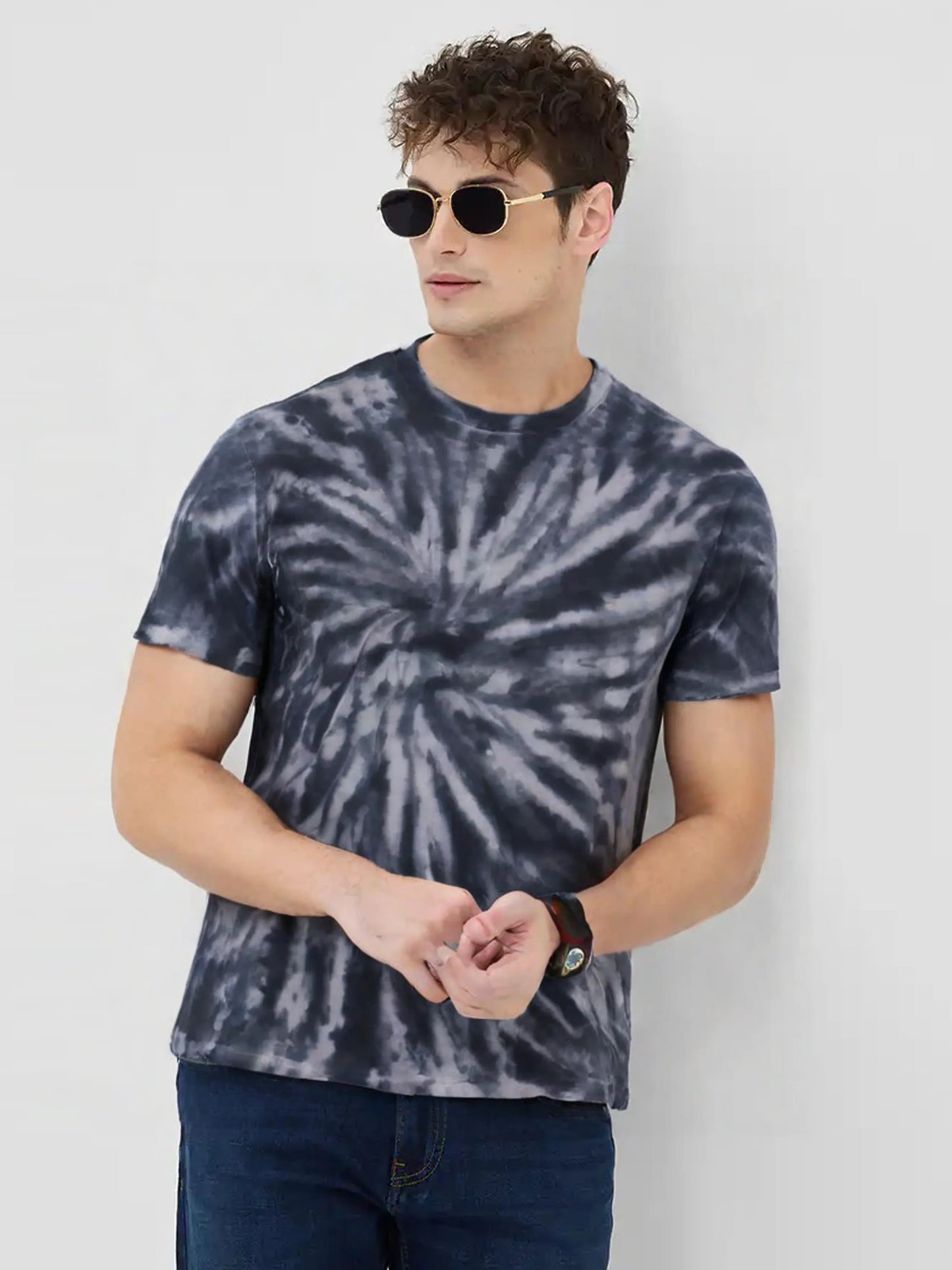 Classic Grey Tie-Dye T-Shirt