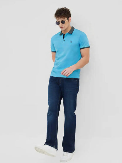 Elegance Sky Blue Polo Tees