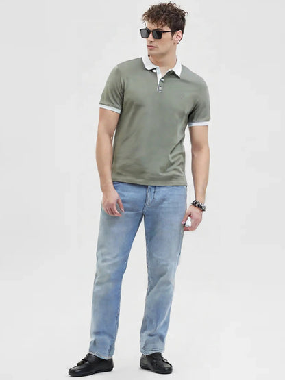 Elegance Solid Grey Polo Tees