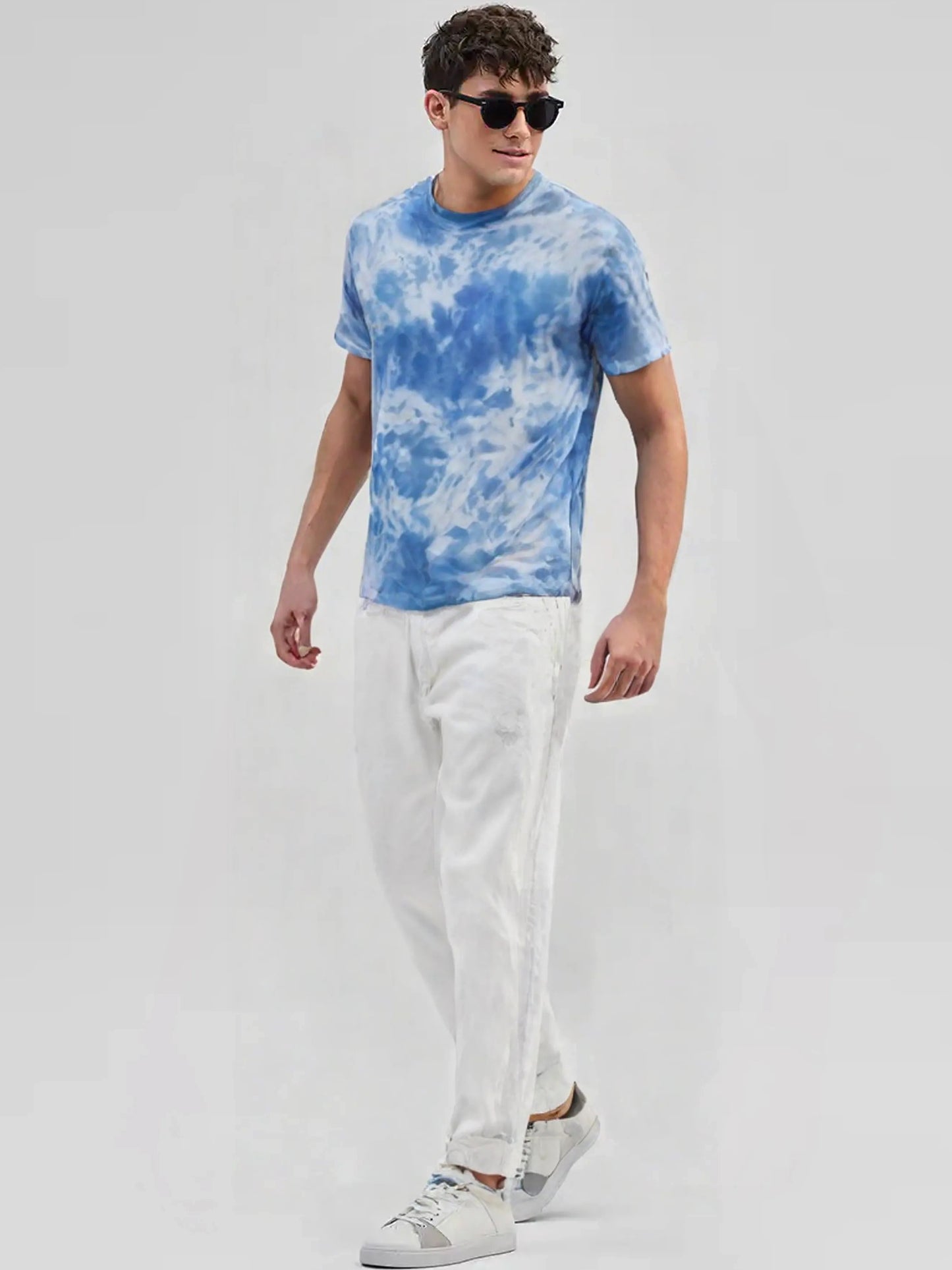 Classic Blue Tie-Dye T-Shirt