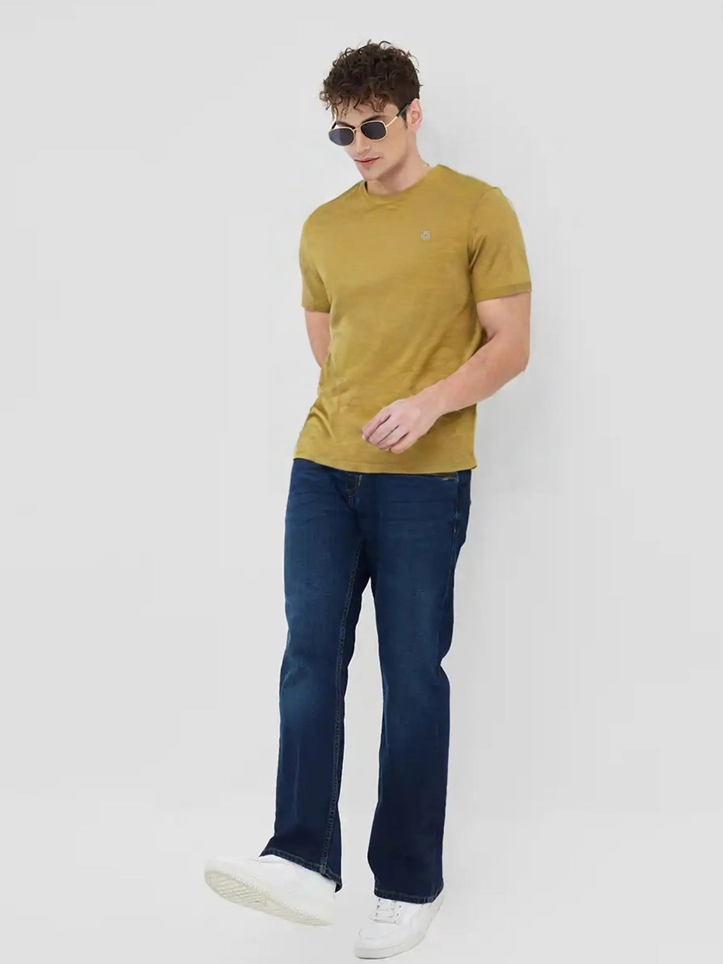 Minimalist Yellow V-Neck Tees for Everyday