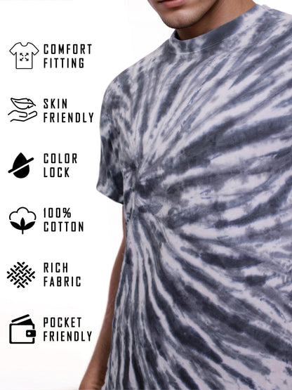 Classic Grey Tie-Dye T-Shirt