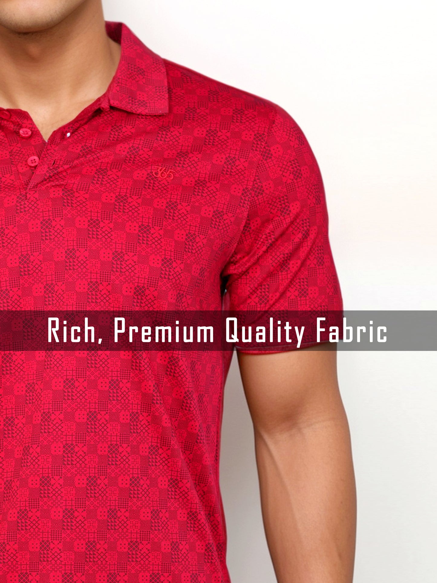 Bold Red Double Mercerized Polo Tees