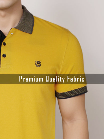 Elegance Solid Yellow Polo Tees