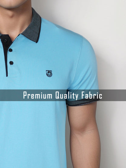 Elegance Sky Blue Polo Tees