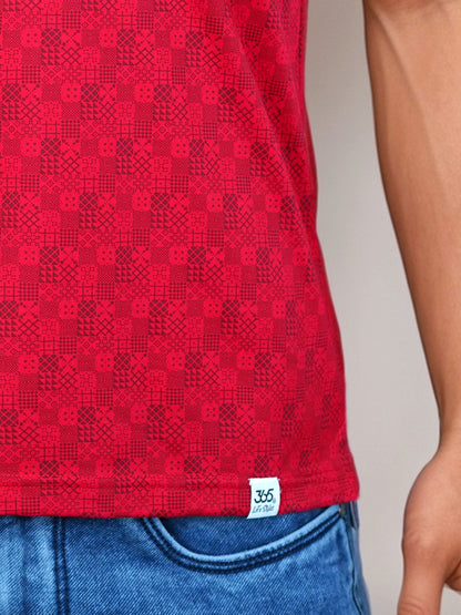 Bold Red Double Mercerized Polo Tees