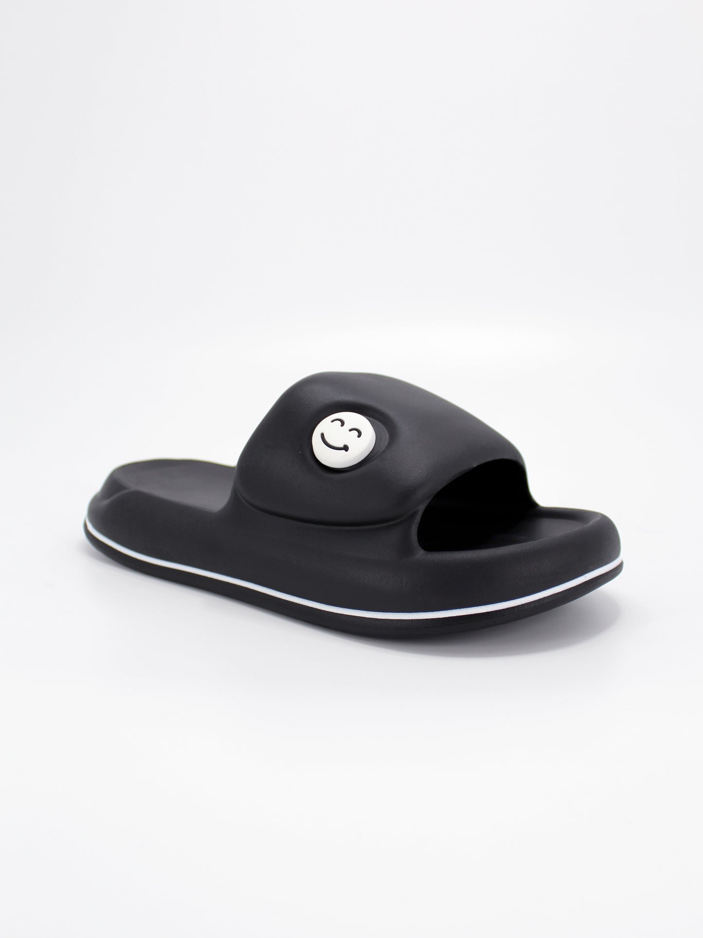 Classic Smiley Slide for Men | Black