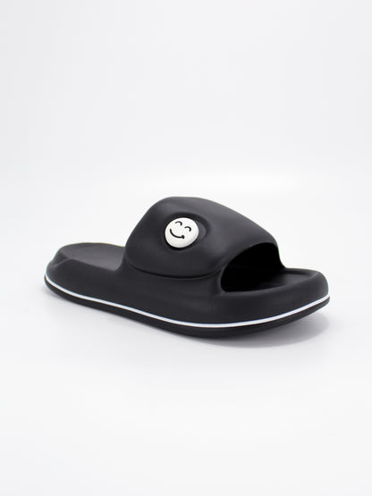 Classic Smiley Slide for Men | Black