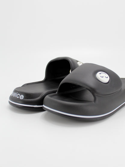 Classic Smiley Slide for Men | Black