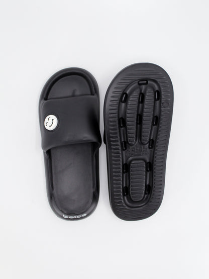 Classic Smiley Slide for Men | Black