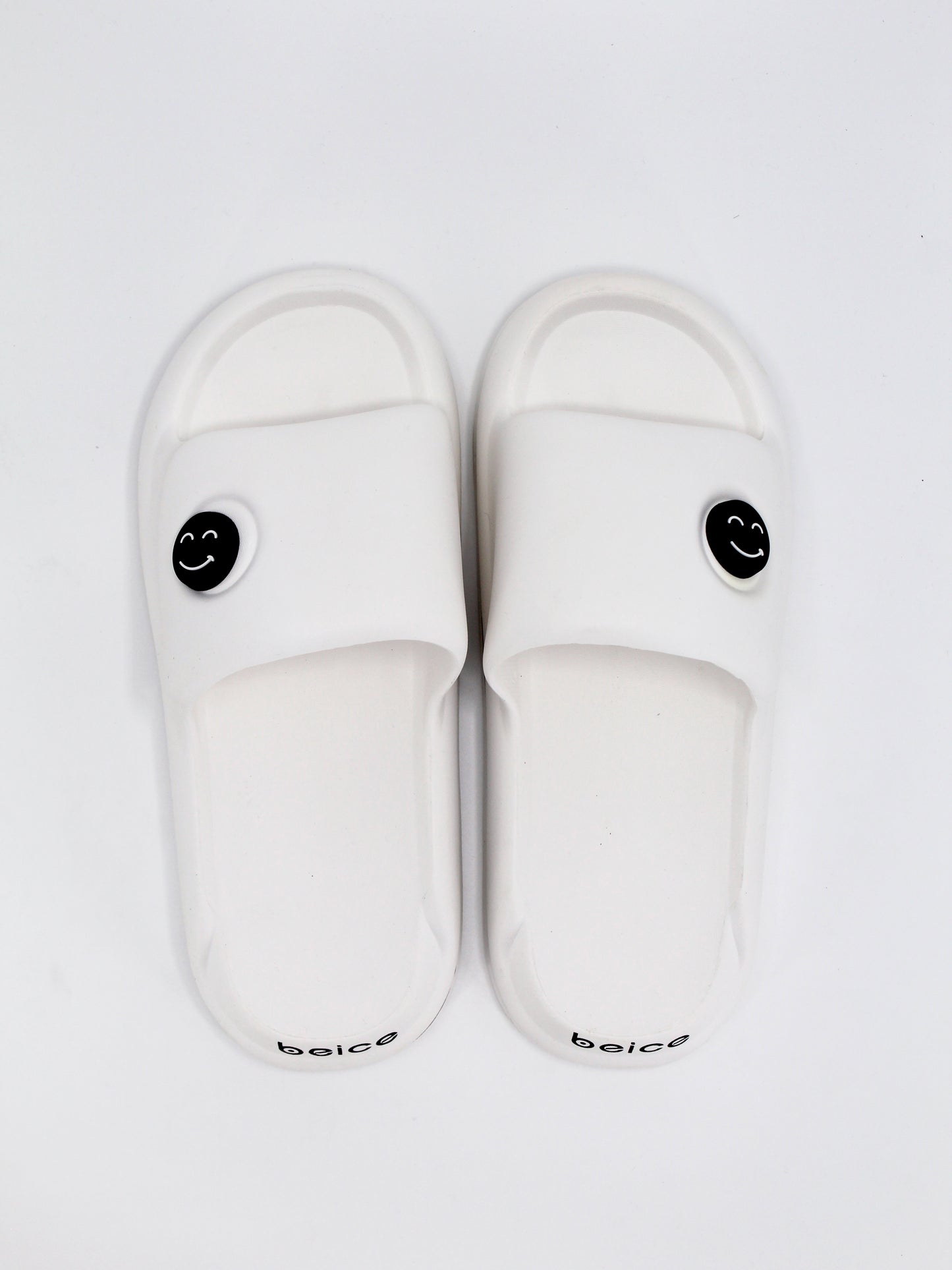 Classic Smiley Slide for Men | White