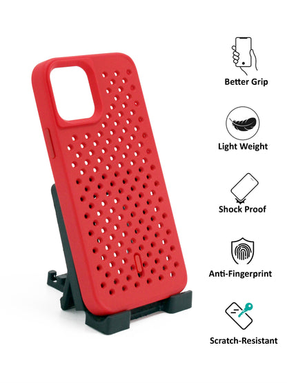 IPhone Premium Soft Polycarbonate Case/Cover | Red Colour | Style: IP_05