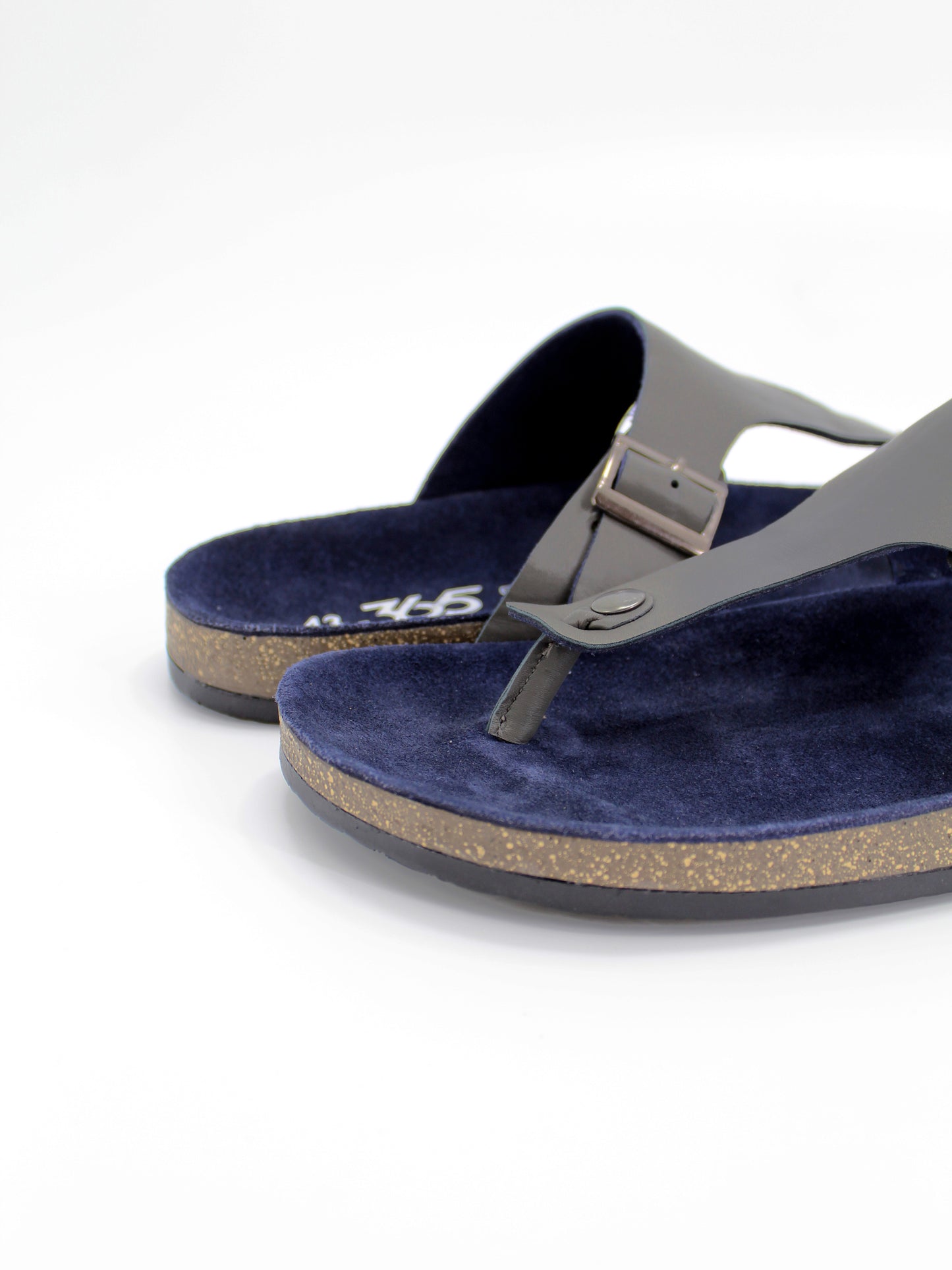 Men's PU Cork Light Weight Sandals | Grey Colour