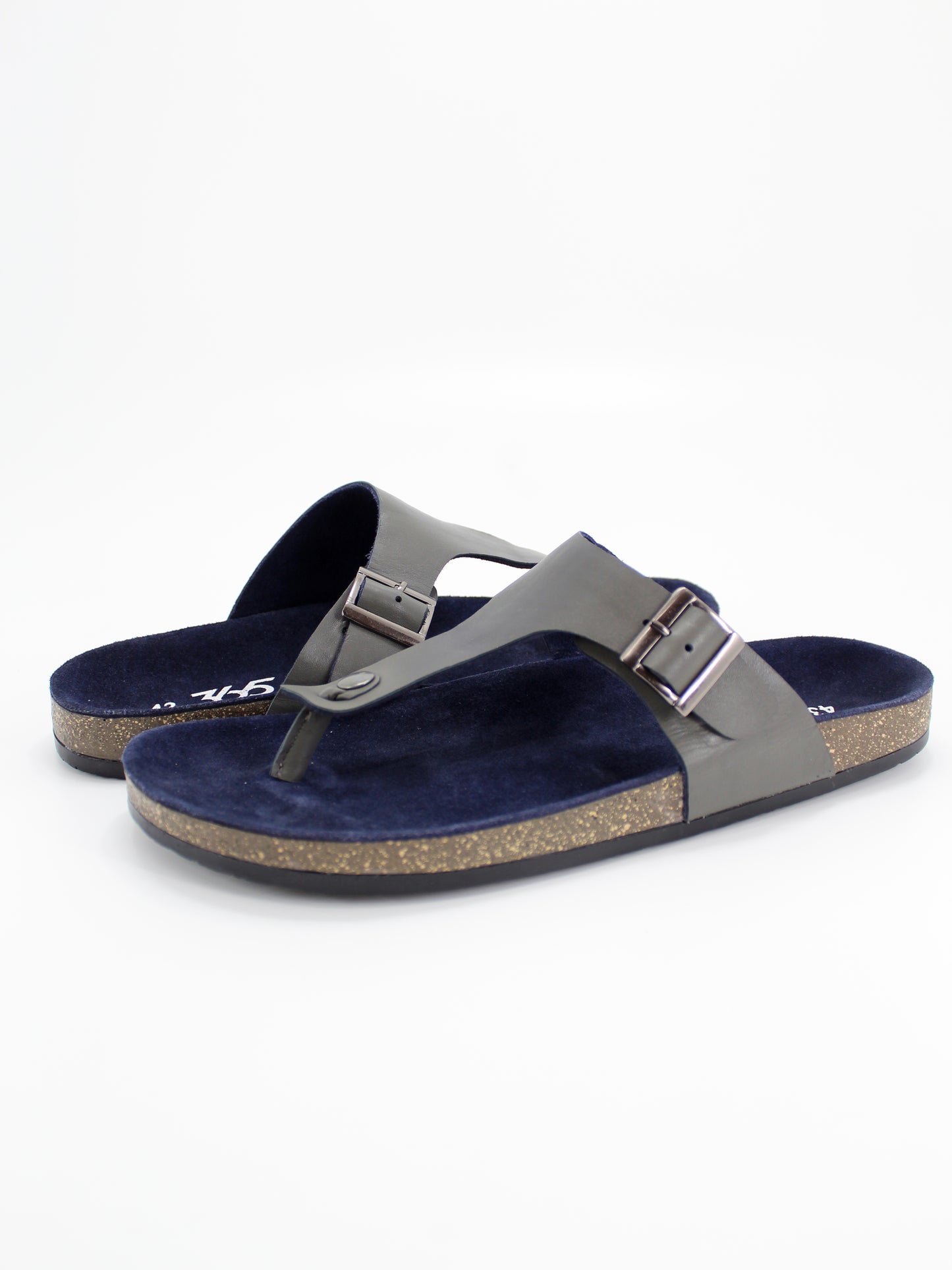 Men's PU Cork Light Weight Sandals | Grey Colour