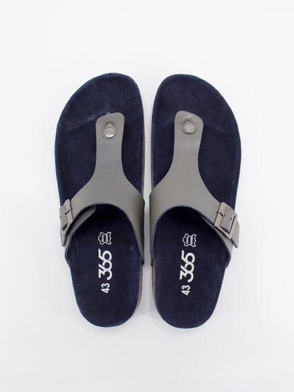 Men's PU Cork Light Weight Sandals | Grey Colour