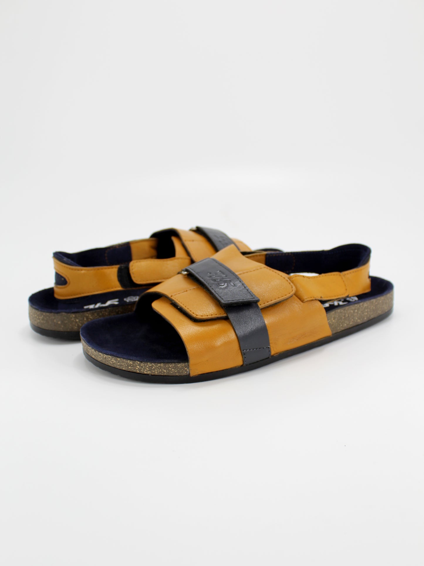 Men's PU Cork Light Weight Sandals | Tan Colour