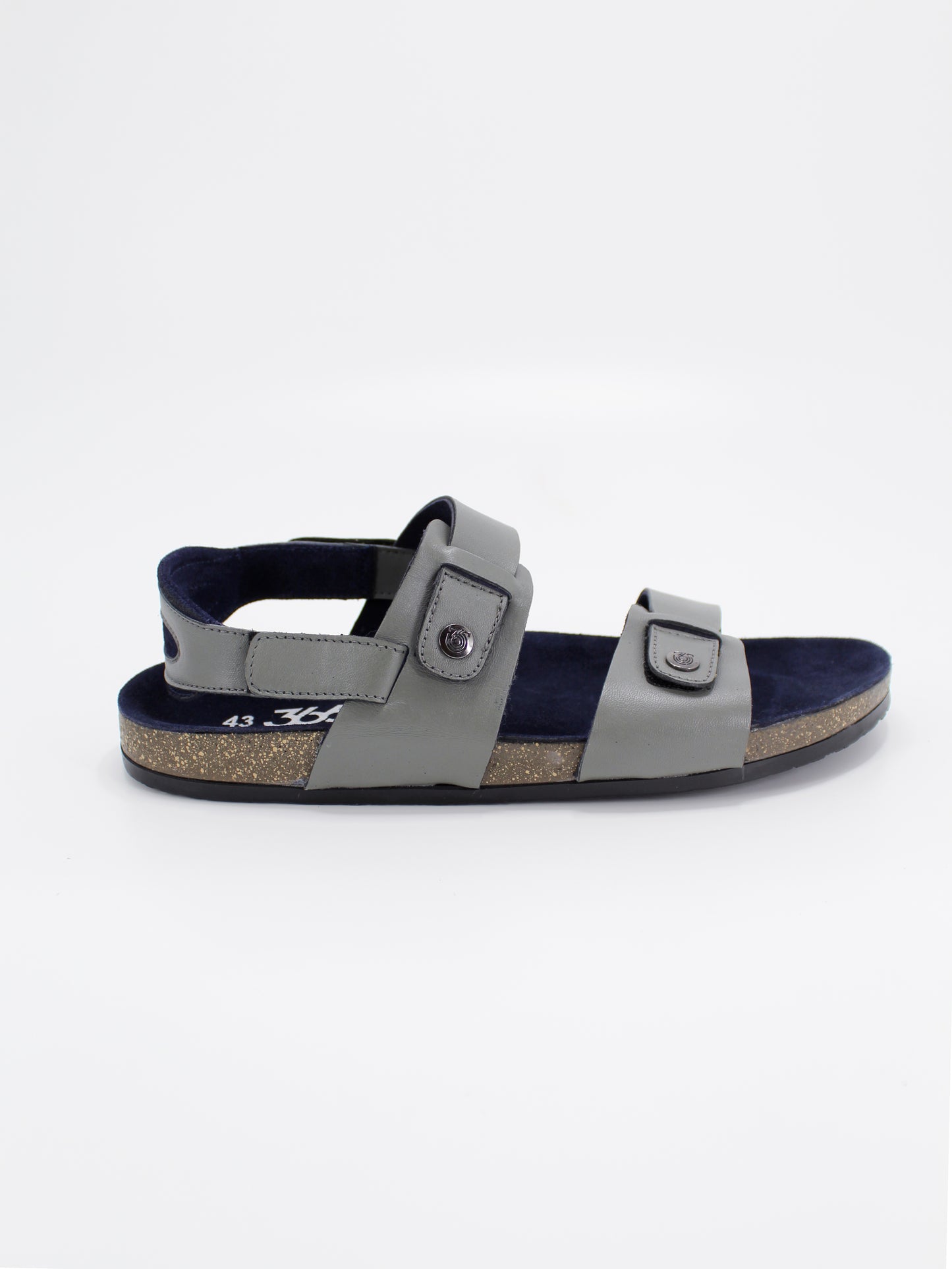 Men's PU Cork Light Weight Sandals | Grey Colour