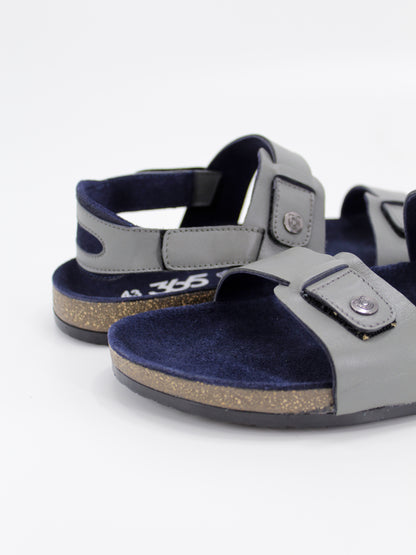 Men's PU Cork Light Weight Sandals | Grey Colour