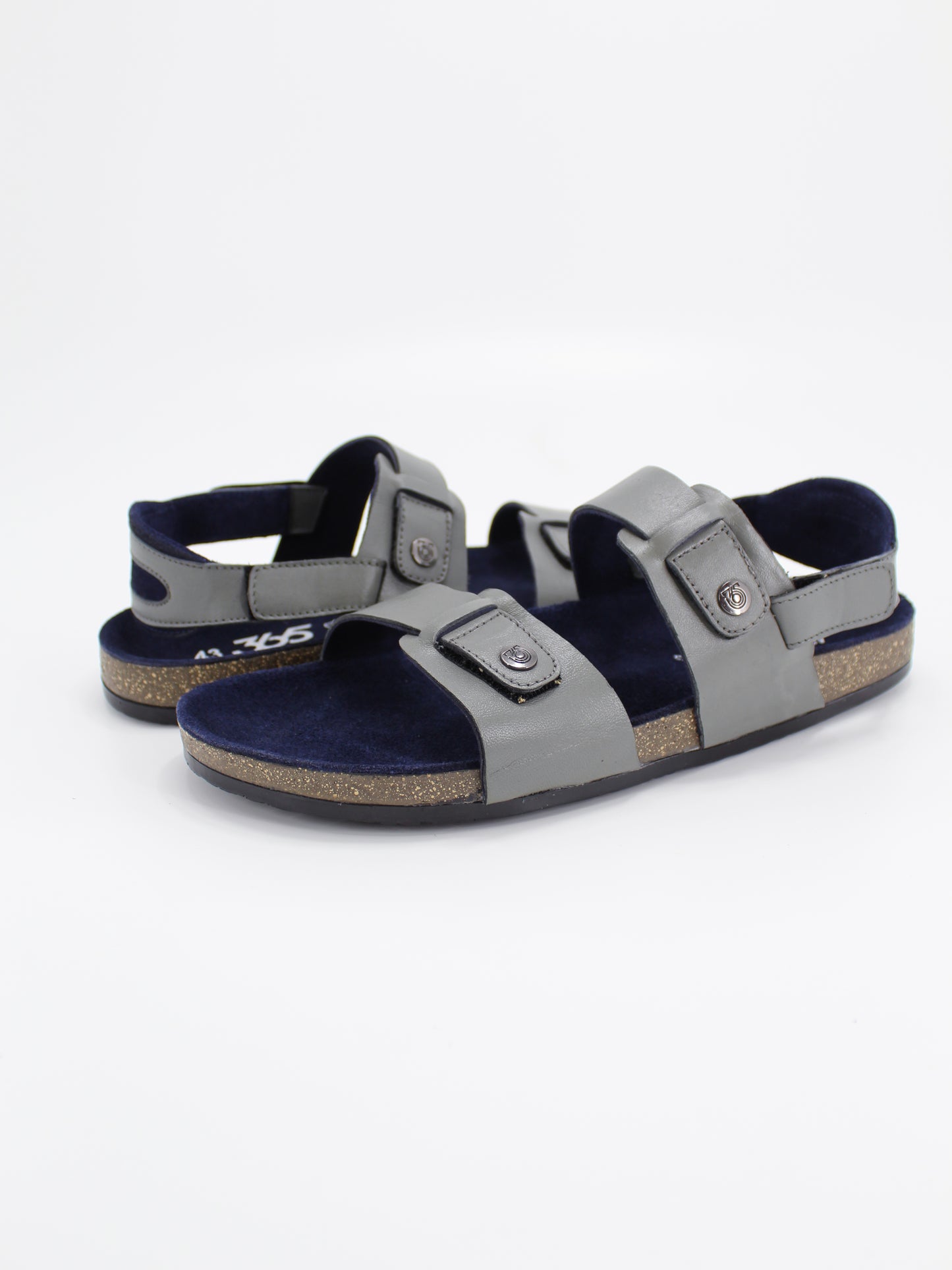 Men's PU Cork Light Weight Sandals | Grey Colour