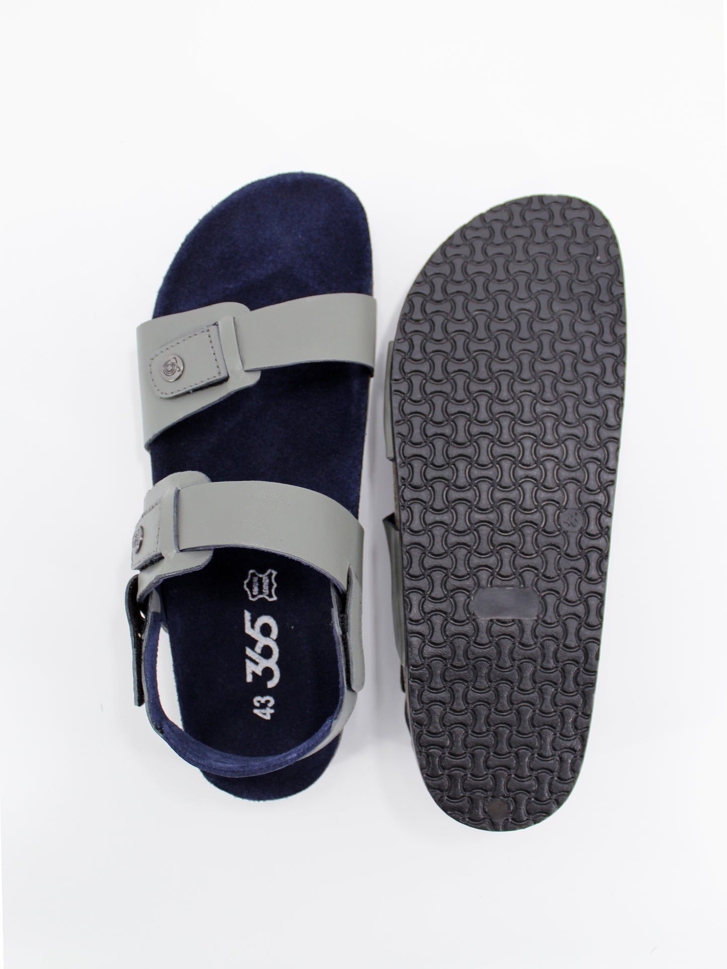 Men's PU Cork Light Weight Sandals | Grey Colour