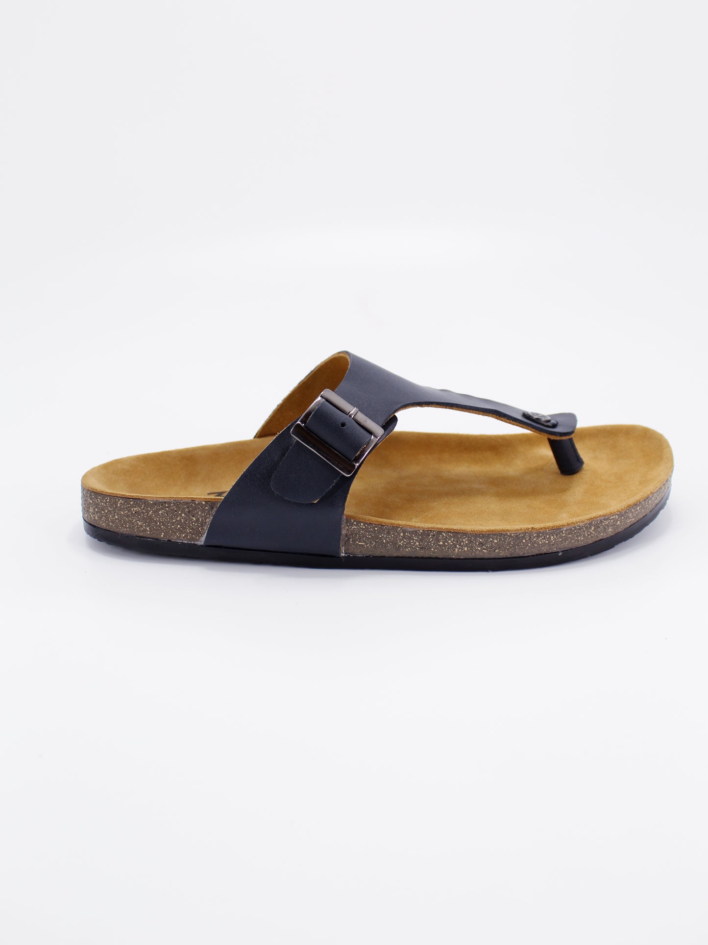 Men's PU Cork Light Weight Sandals | Dark Grey Colour