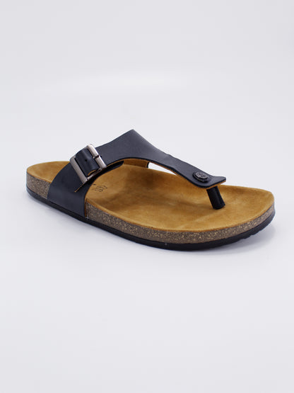 Men's PU Cork Light Weight Sandals | Dark Grey Colour