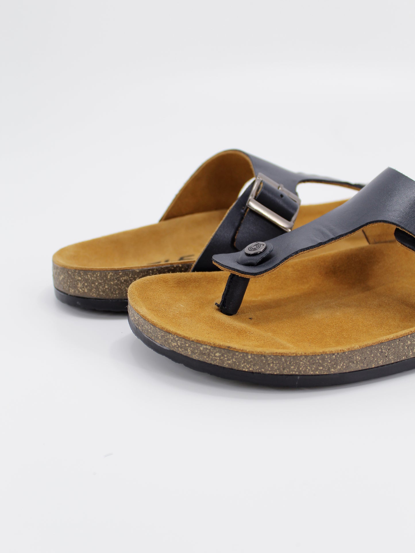 Men's PU Cork Light Weight Sandals | Dark Grey Colour