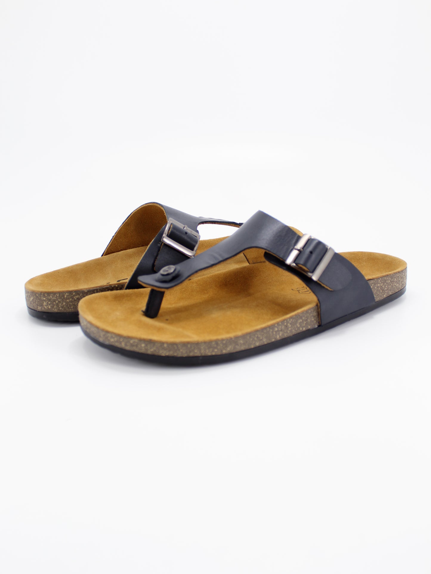 Men's PU Cork Light Weight Sandals | Dark Grey Colour