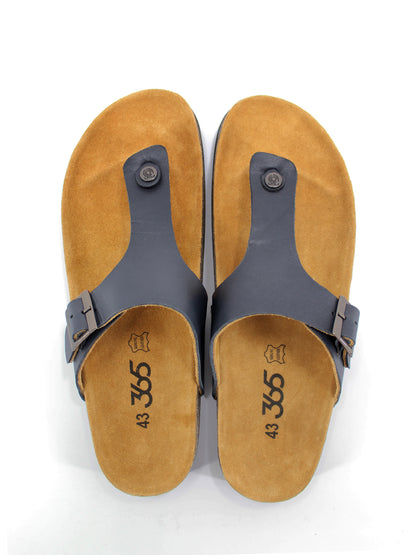 Men's PU Cork Light Weight Sandals | Dark Grey Colour