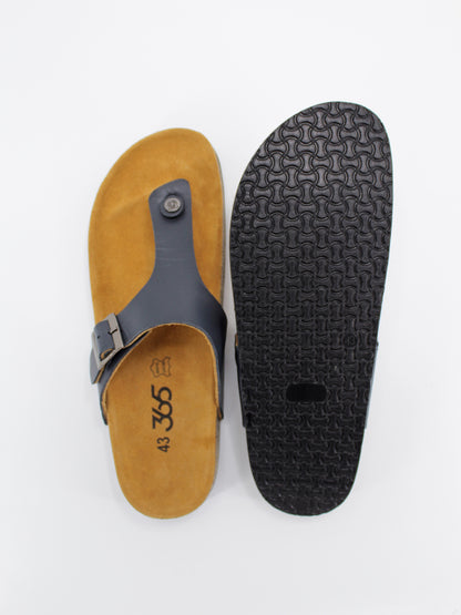 Men's PU Cork Light Weight Sandals | Dark Grey Colour