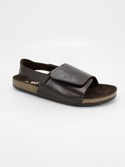 Men's PU Cork Light Weight Sandals | Brown Colour